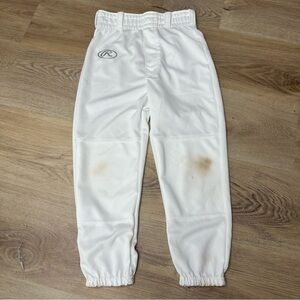 Rawlings White Teeball Pants size Youth Small